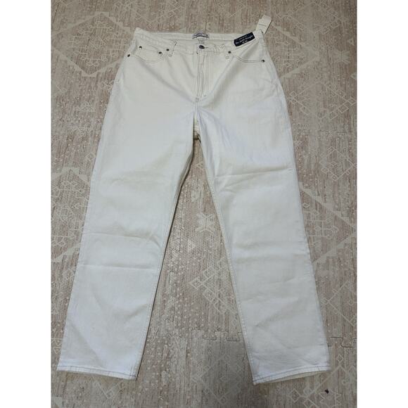 NWT Abercrombie & Fitch Ankle Straight Ultra High Rise Curve Love Jeans 33/16L - Picture 8 of 16